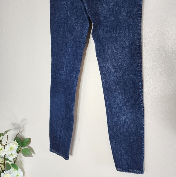 Madewell Curvy High Rise Skinny Dark Medium Wash Denim Womens Preppy Summer - Picture 7 of 13